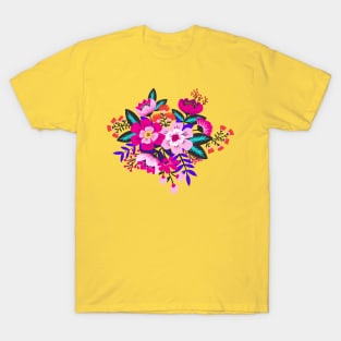 Bright boho flower bouquet T-Shirt